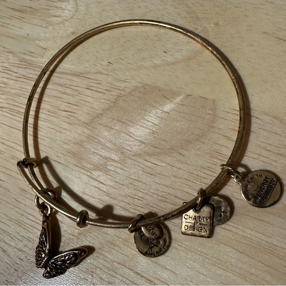 Alex and Ani - Butterfly Charm Bracelet Stackable - Picture 5 of 6